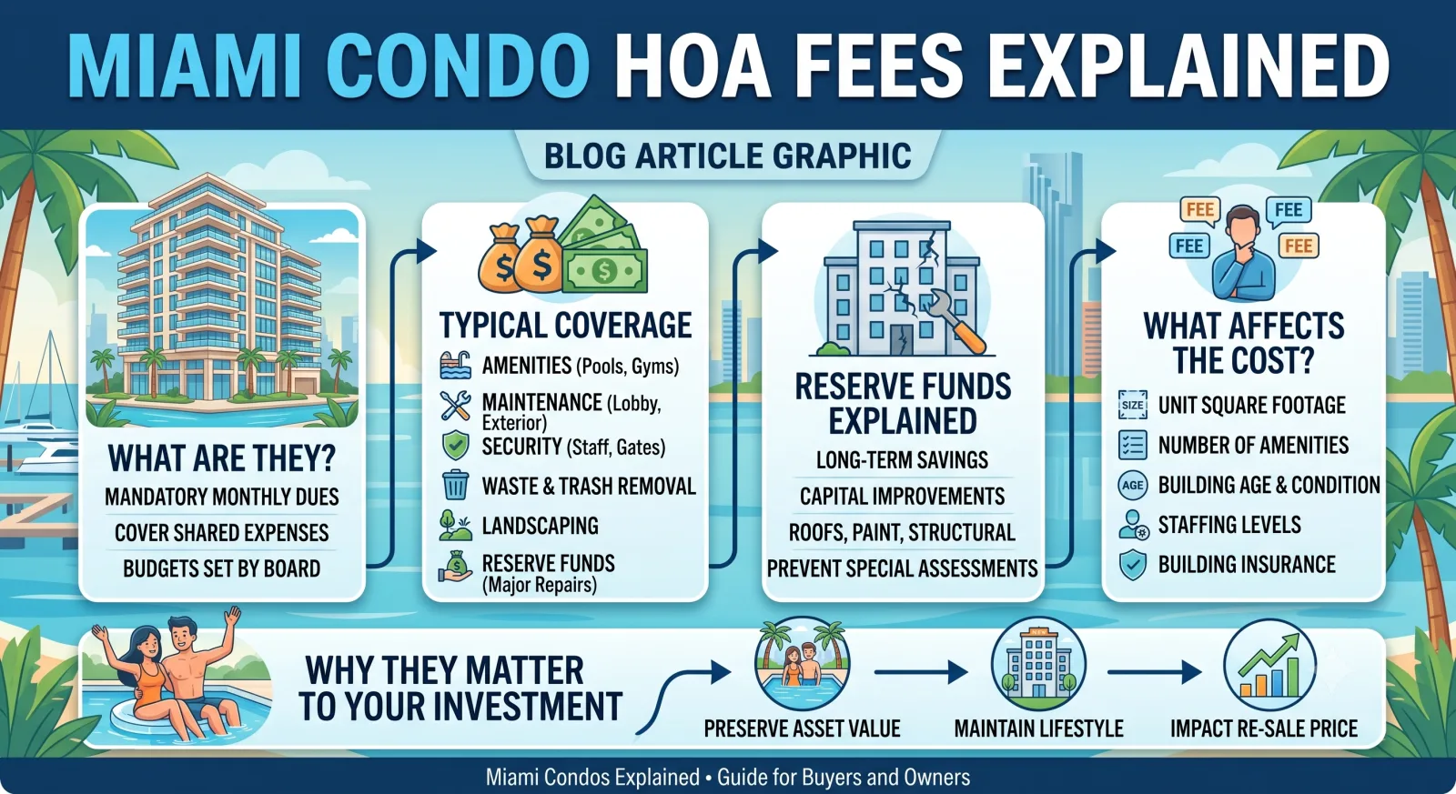 Miami Condo HOA Fees Explained: What Buyers Must Know