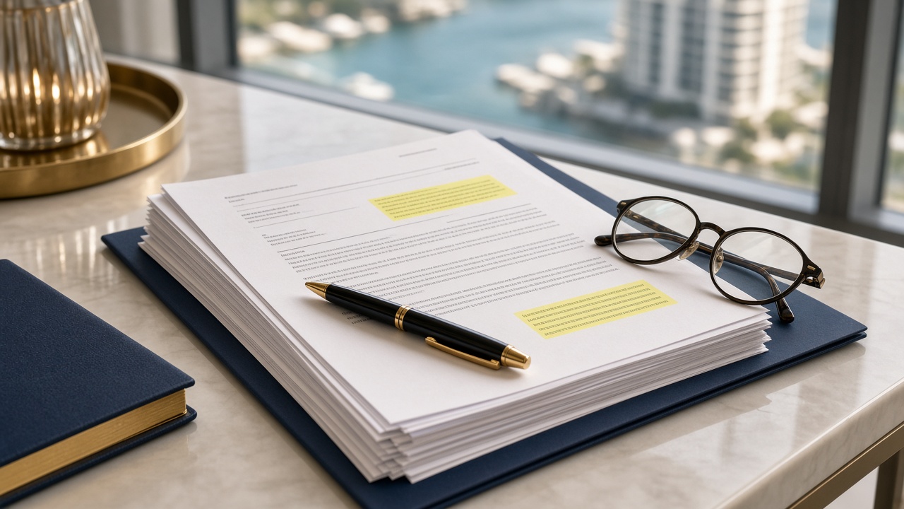 Documenti di due diligence per condo a Miami